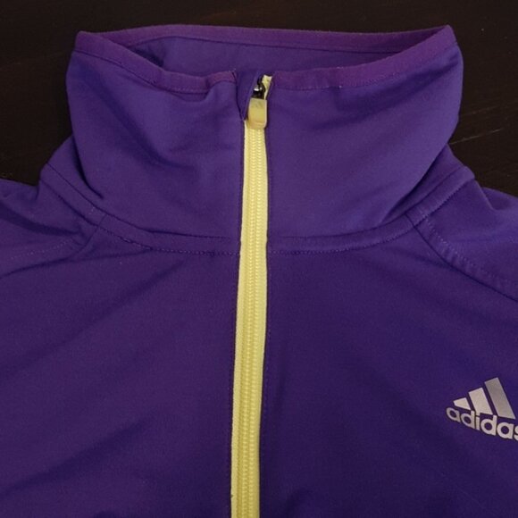 Adidas Climawarm 1/4 Zip Long Sleeve Top Athletic Activewear Running Yoga - Picture 11 of 12